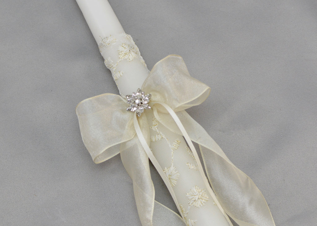 Life's Fairytale Wedding Candles | Cream | 21" & 24"
