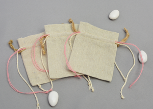 Linen Pouch | Set of 10 | Pink