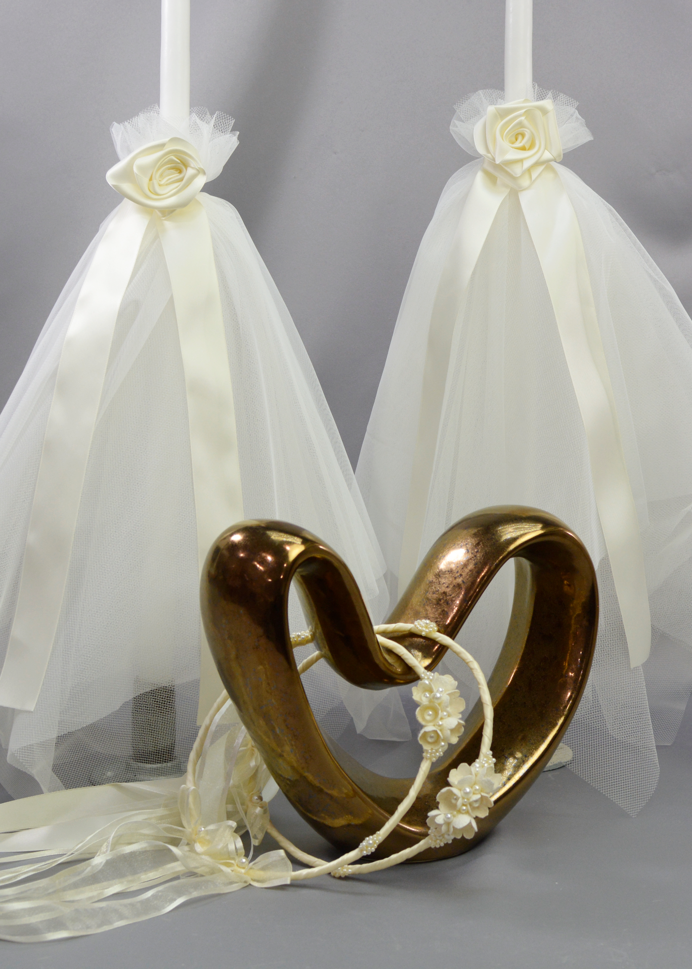 Sweethearts Wedding Crowns and Candles