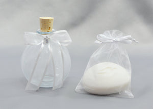 Catia Oil Bottle & Soap | White