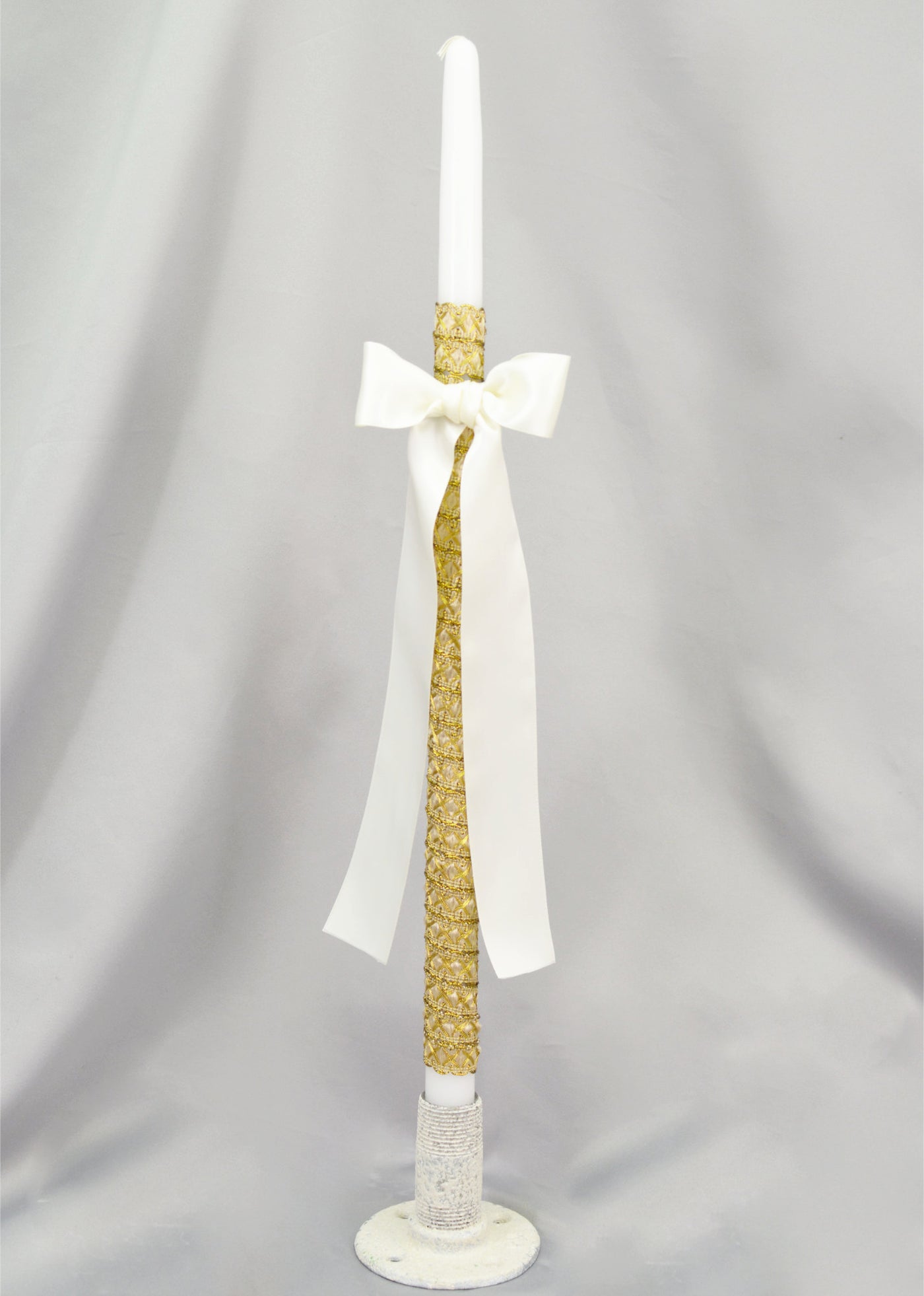 Lambros Baptism Candles | Gold | 17", 21" & 24"