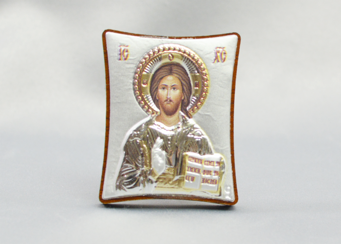 Mini Christ Icon | Brown Frame