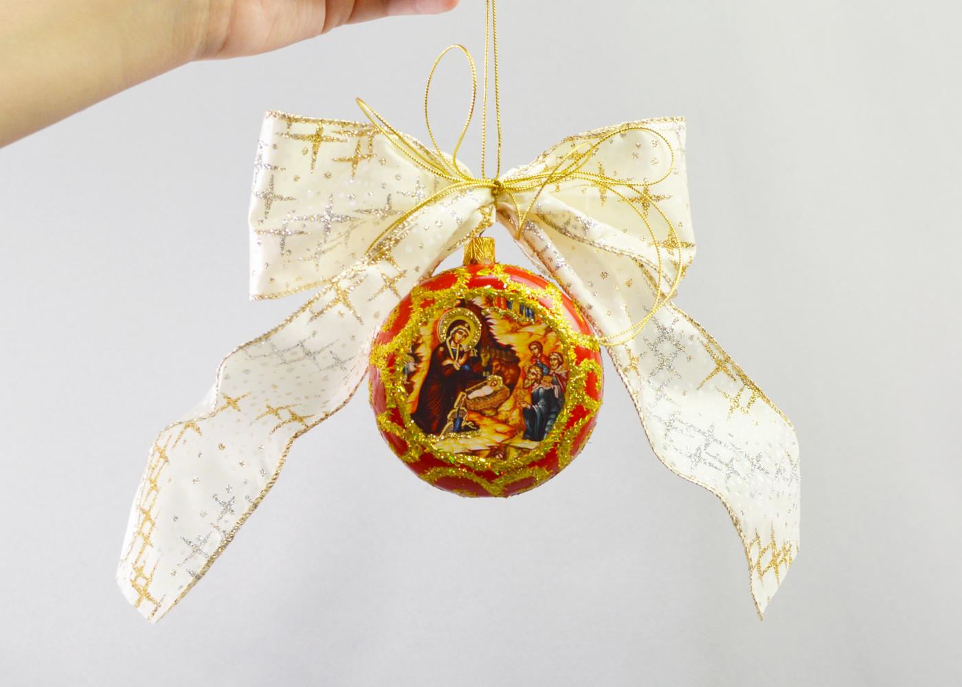 Christ is Born Christmas Ornament