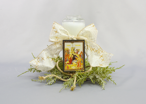 Icon Christmas Candles with Wreath | Ornate Icon