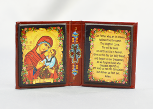 Diptych Icon with Lord's Prayer