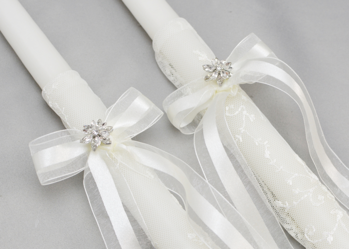 Life's Fairytale Wedding Candles | Soft White | 21" & 24"