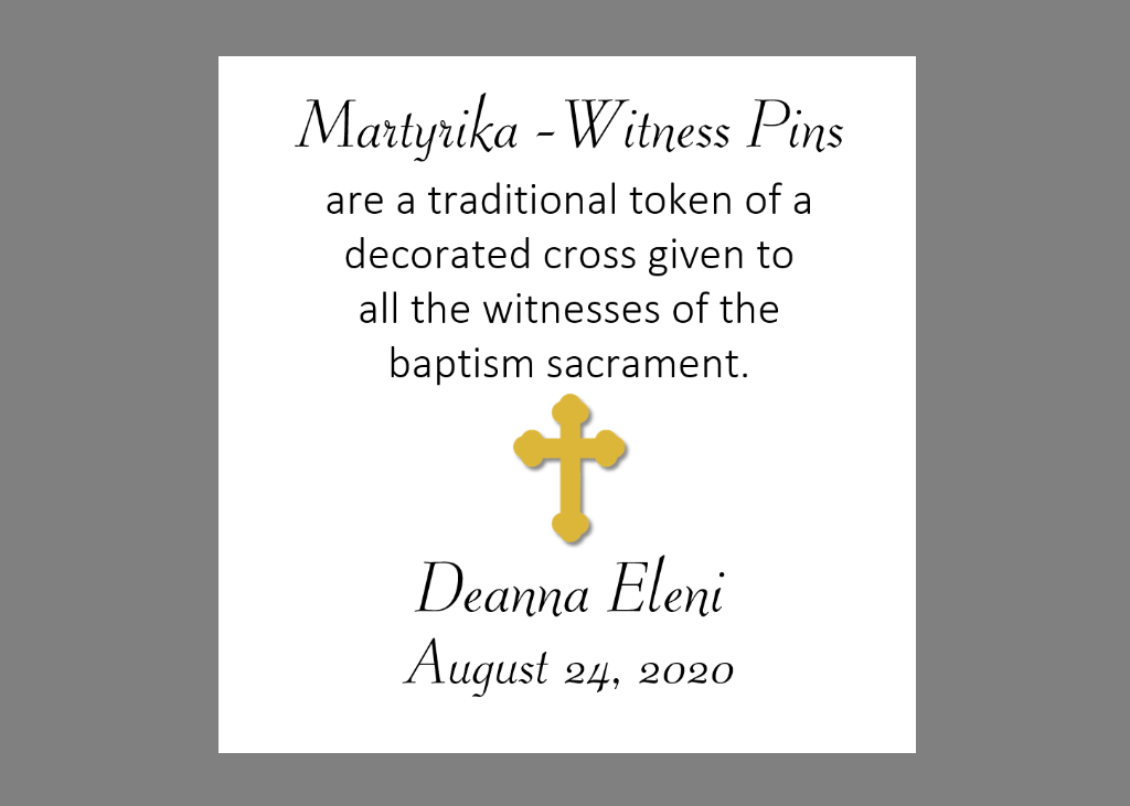 Glass Cross Martyrika Witness Pins