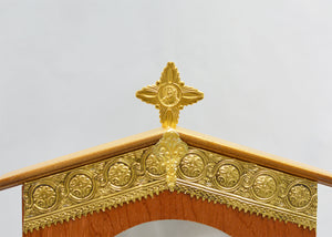 Wood Church Style Gold Filigree