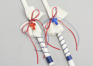 Red White & Blue Easter Candles
