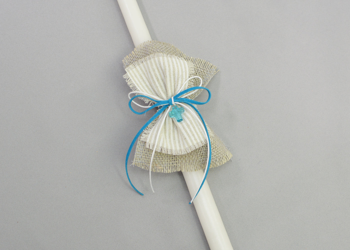 Striped Bows Easter Candles