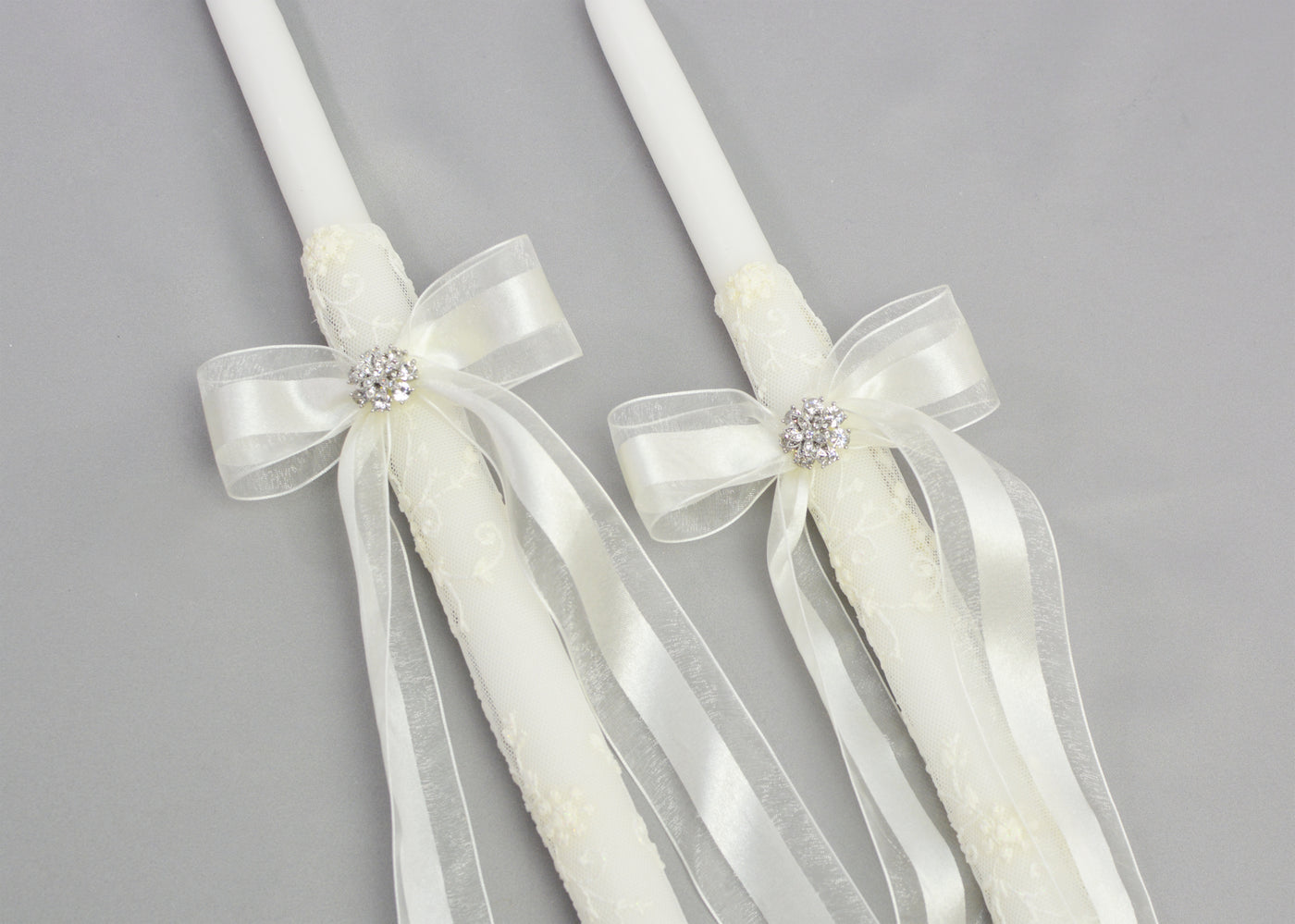Life's Fairytale Wedding Candles | Soft White | 21" & 24"