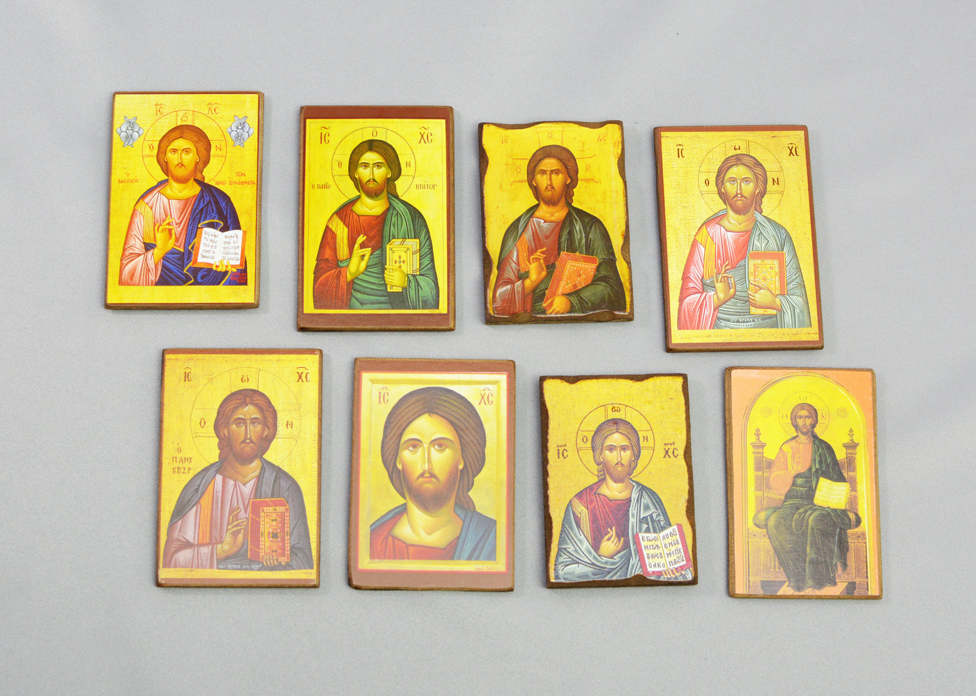 Bright Week Easter Candles -  Magnet Icons with Christ