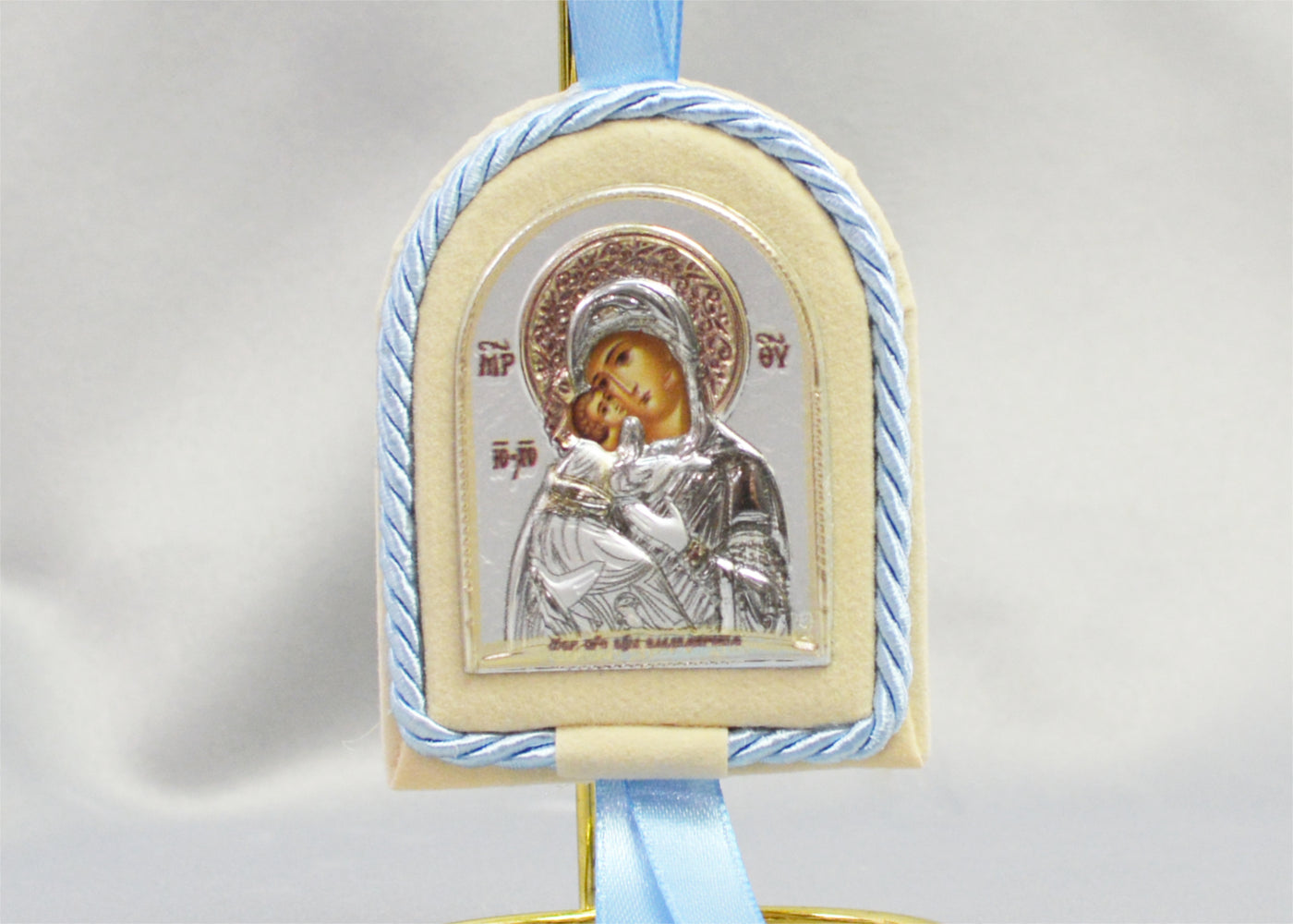 Theotokos Icon Blue for Baby Boy