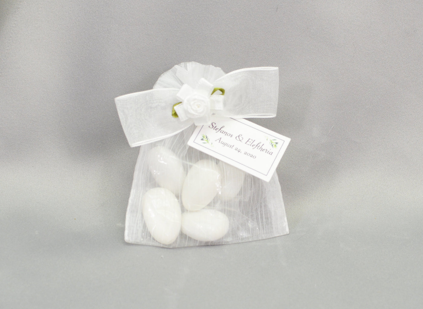 Joined Together Wedding Favor | White