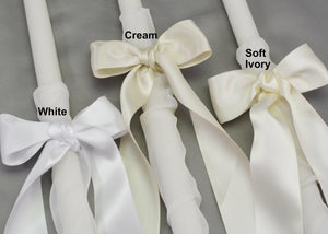 True Love Wedding Candles | Soft Ivory