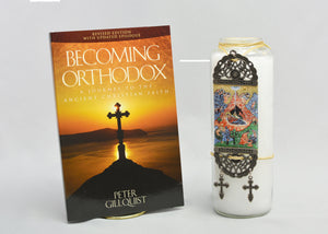 Christmas Gift Set: Adoration of Angels Candle with Book