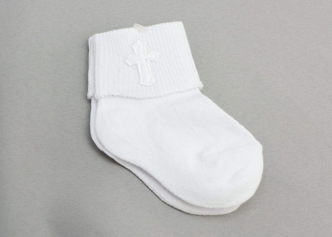 Baptism Socks for Boys | Embroidered Cross