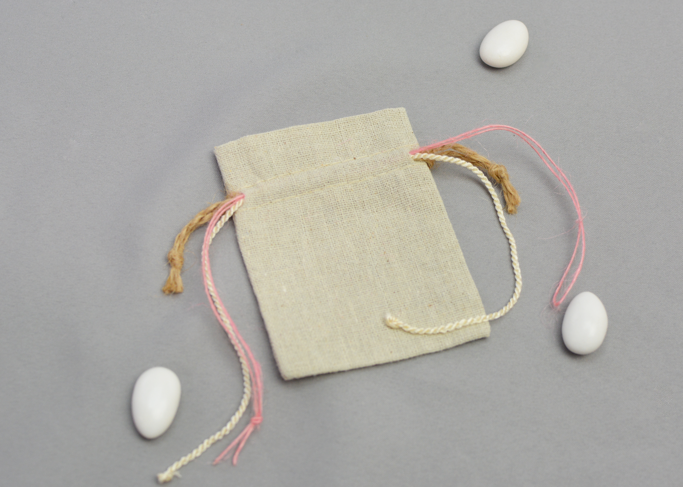 Linen Pouch | Set of 10 | Pink