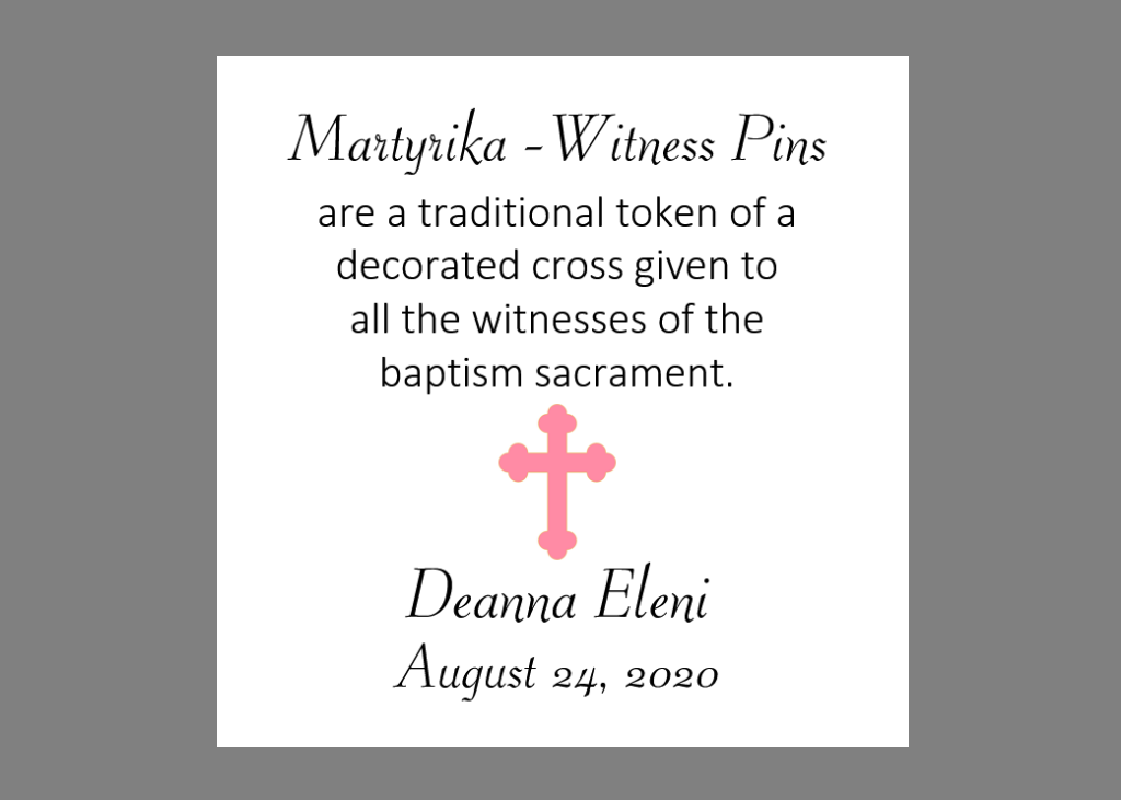 Baptism Martyrika Tags