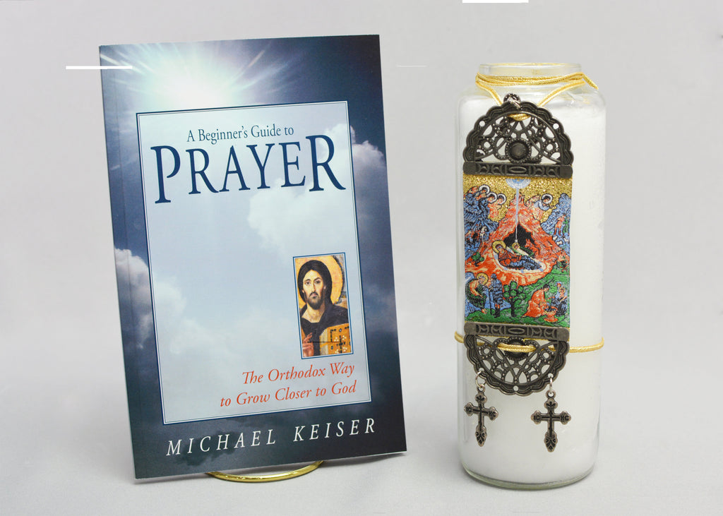 Christmas Gift Set: Adoration of Angels Candle with Book